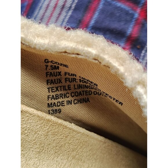 Madden Girl Womens Faux Fur Slippers Size 7.5M Beige Cozy Indoor Outdoor Shoes - Picture 2 of 5